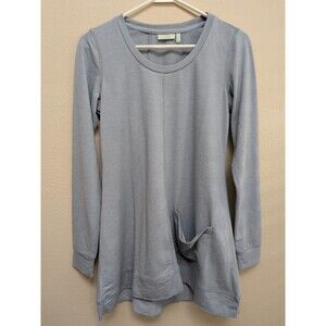 NWOT! LOGO Layers Grey/Blue Tunic Size XXS single pocket Boho